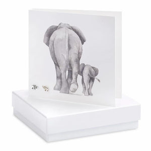 Elephant Earrings Card