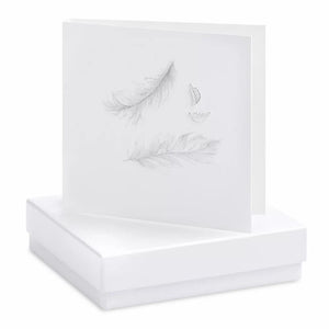 Feather Blank Earrings Card