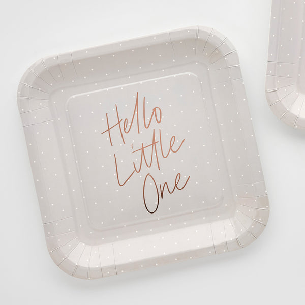 Hello Little One Paper Plates