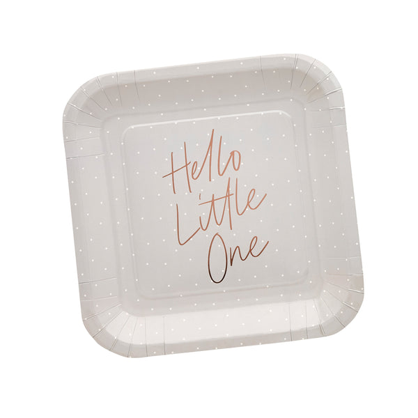 Hello Little One Paper Plates