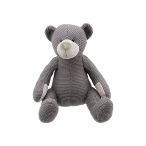 Knitted Grey Bear Small