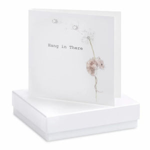 Hang in There Earrings Card