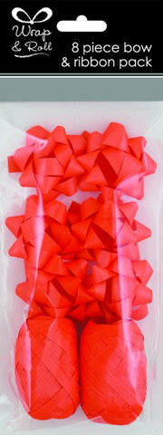 Neon Orange Bows & Curling Ribbon