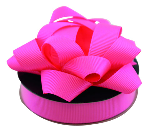 Neon Pink Bow & Ribbon