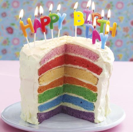 Birthday Rainbow Cake